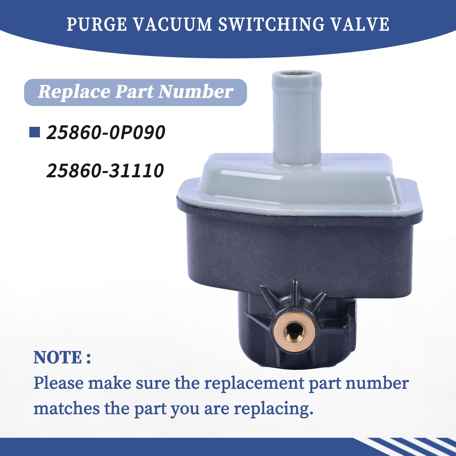 Getfarway Purge Vacuum Switching Valve 25860-0P090 25860-31110